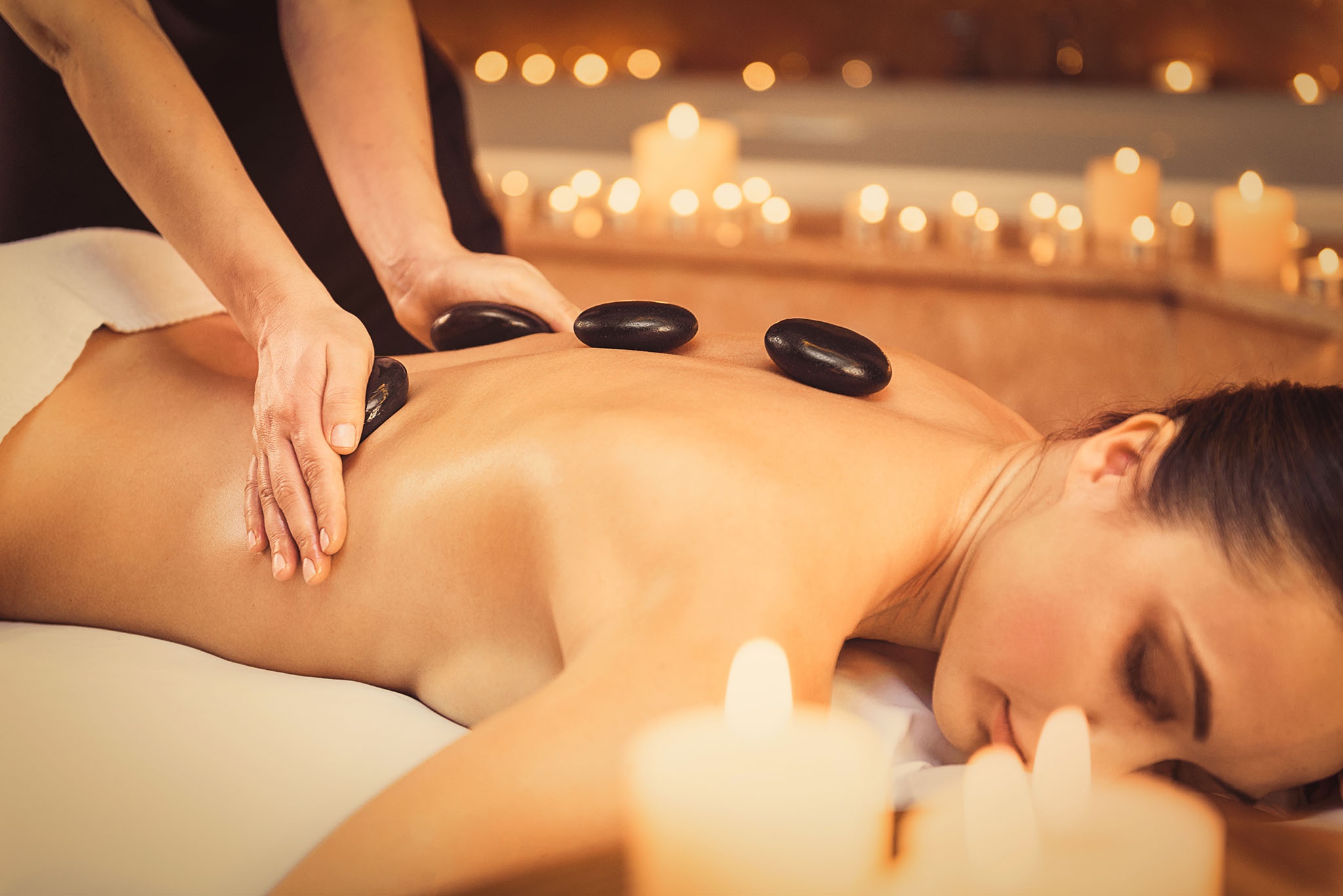 Hot stone-massage
